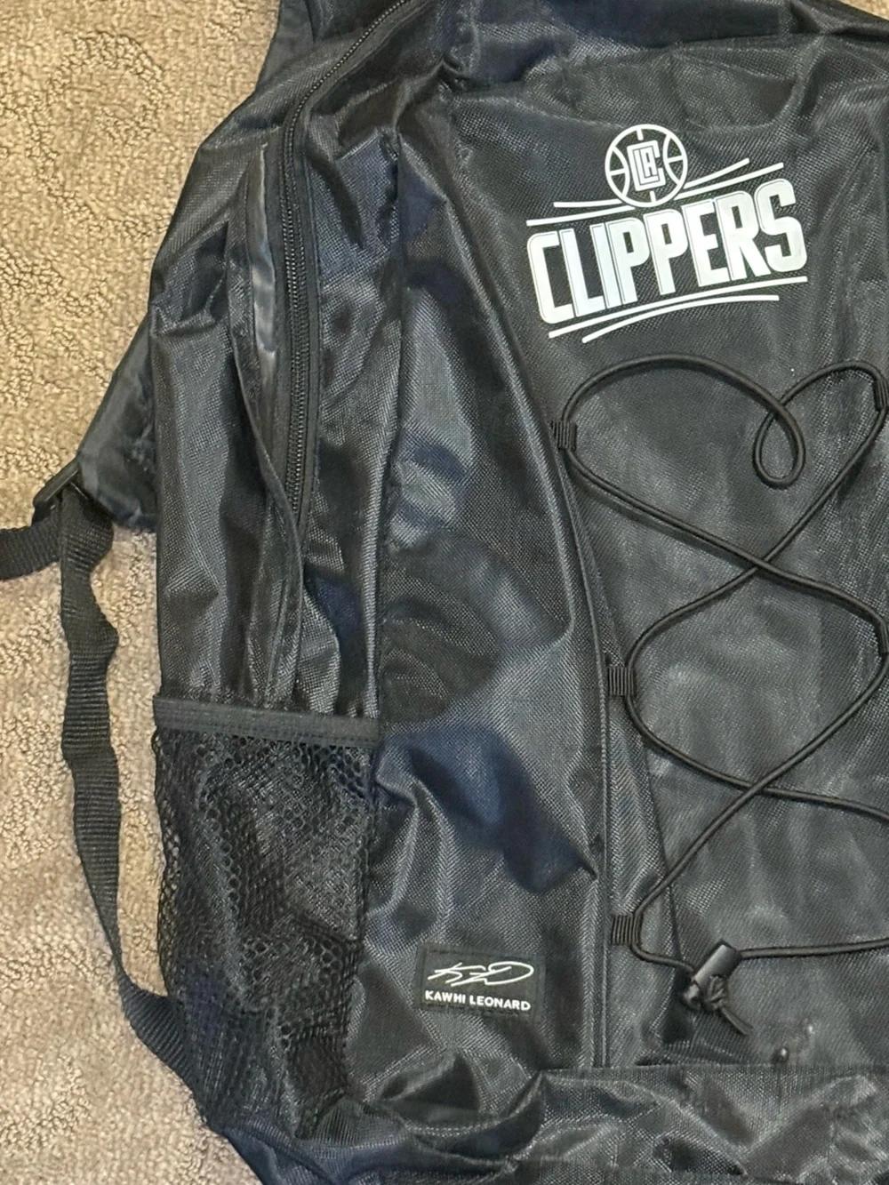 LA Clippers Black Logo Backpack
